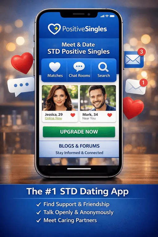 Positive Singles mobile app screenshot